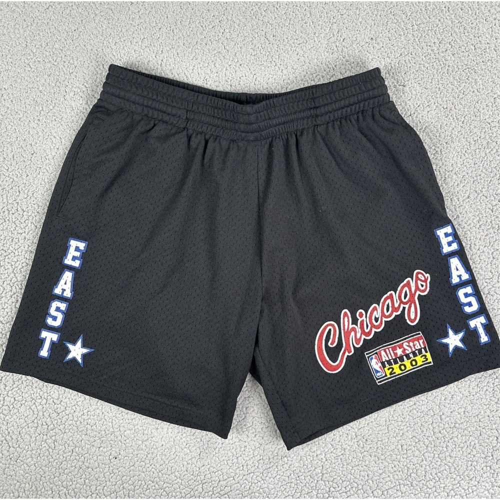 Mitchell‎ And Ness NBA All Star Chicago 2003 Basketball Shorts Men Large Black